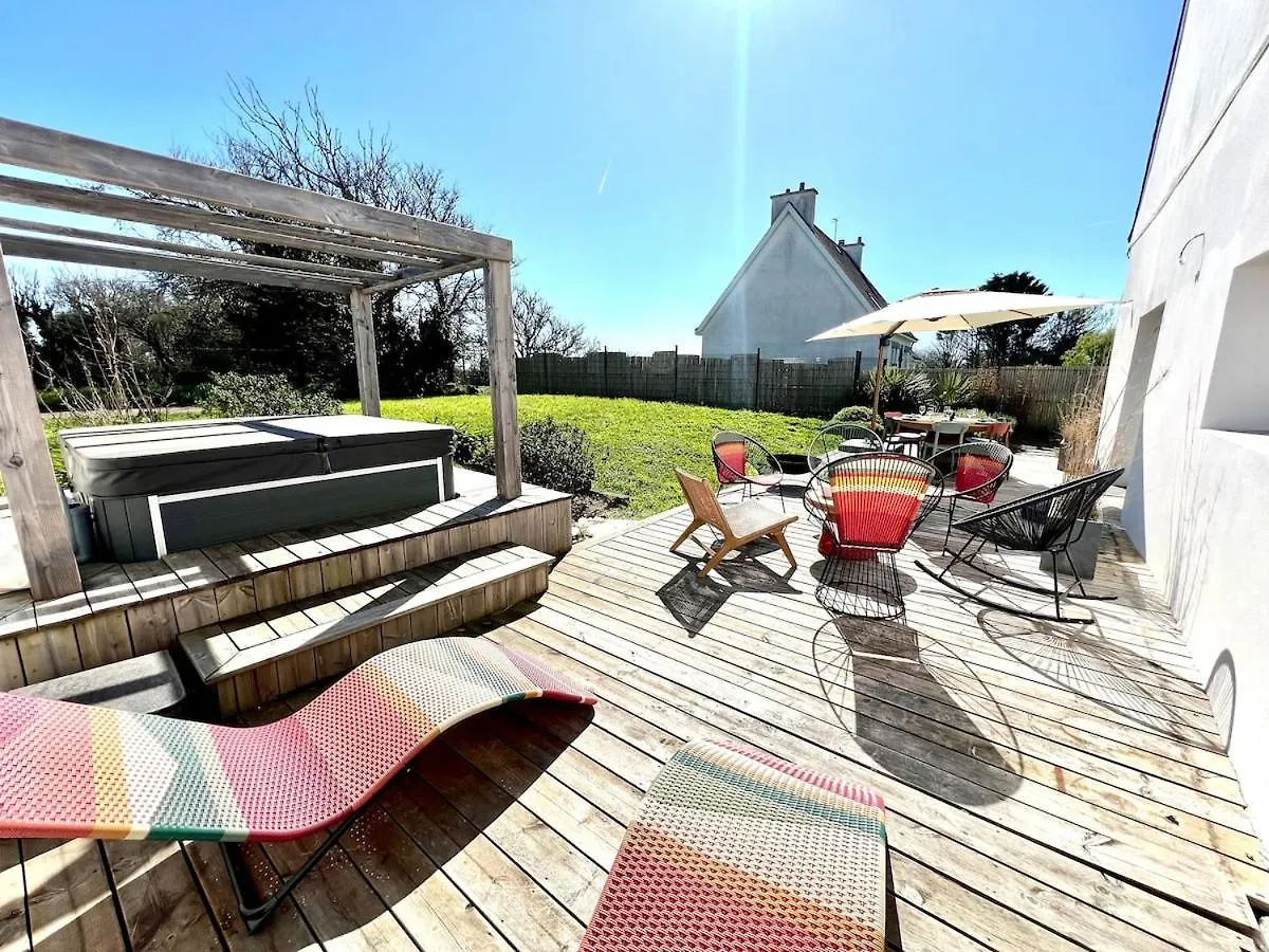 Casa de Férias Koquillage, Cozy House With Hot Tub, Gr34, 10 People Vila Moëlan-sur-Mer
