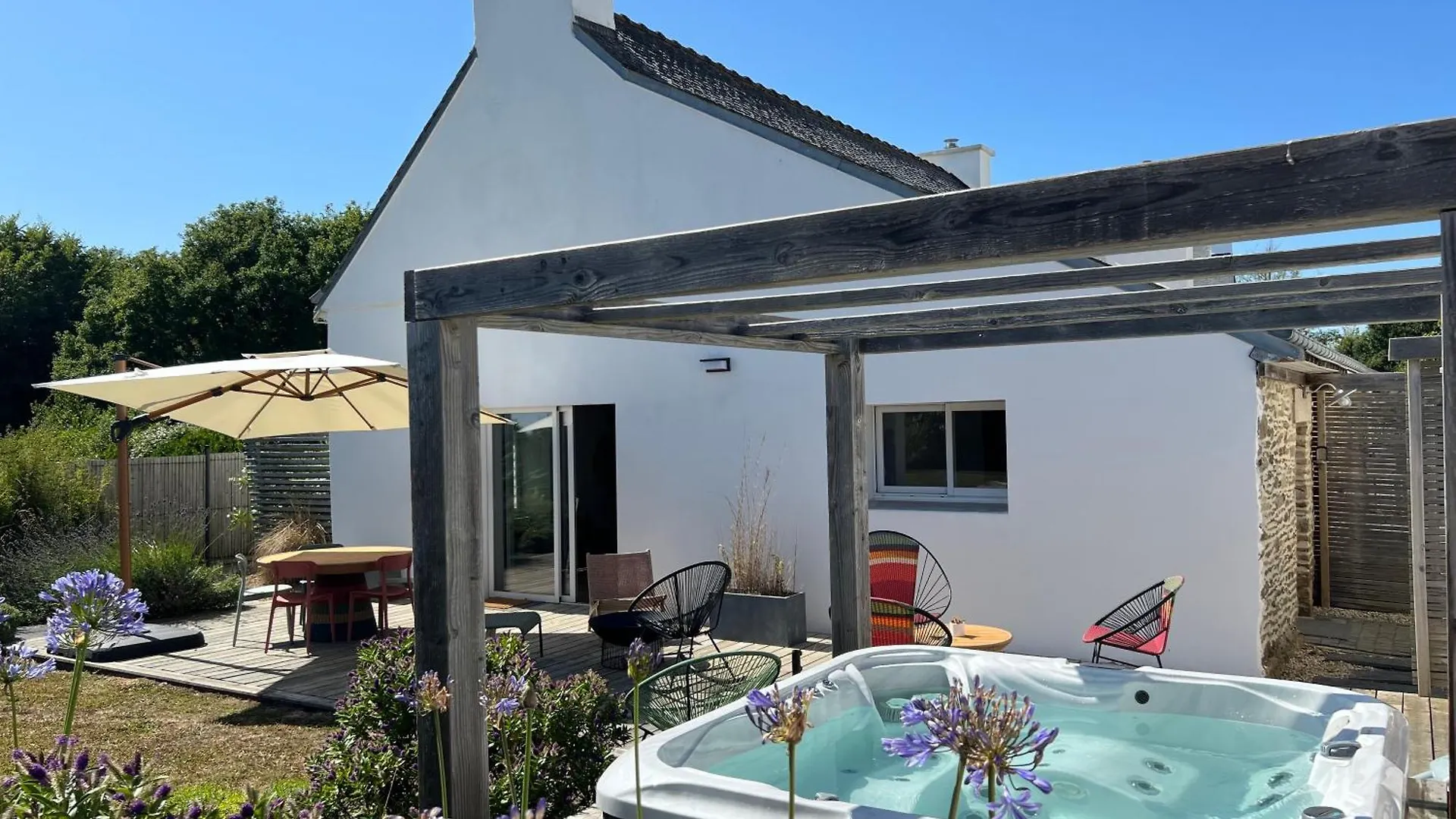 Koquillage, Cozy House With Hot Tub, Gr34, 10 People Vila Moëlan-sur-Mer 0*,  França